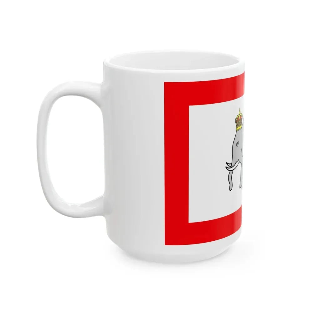 Dahomey flag 1889 (Benin) White Coffee Mug - Go Mug Yourself