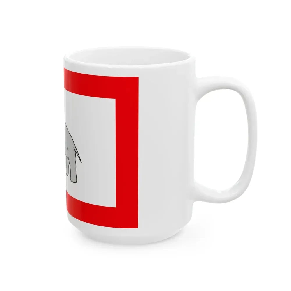 Dahomey flag 1889 (Benin) White Coffee Mug - Go Mug Yourself