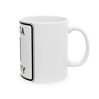 Dakota County 11 MN (Minnesota) (Road Sign) White Coffee Mug - Go Mug Yourself