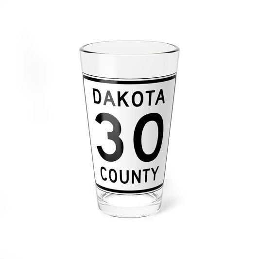 Dakota County 30 MN (Minnesota) (Road Sign) Pint Glass 16oz 16oz - Go Mug Yourself