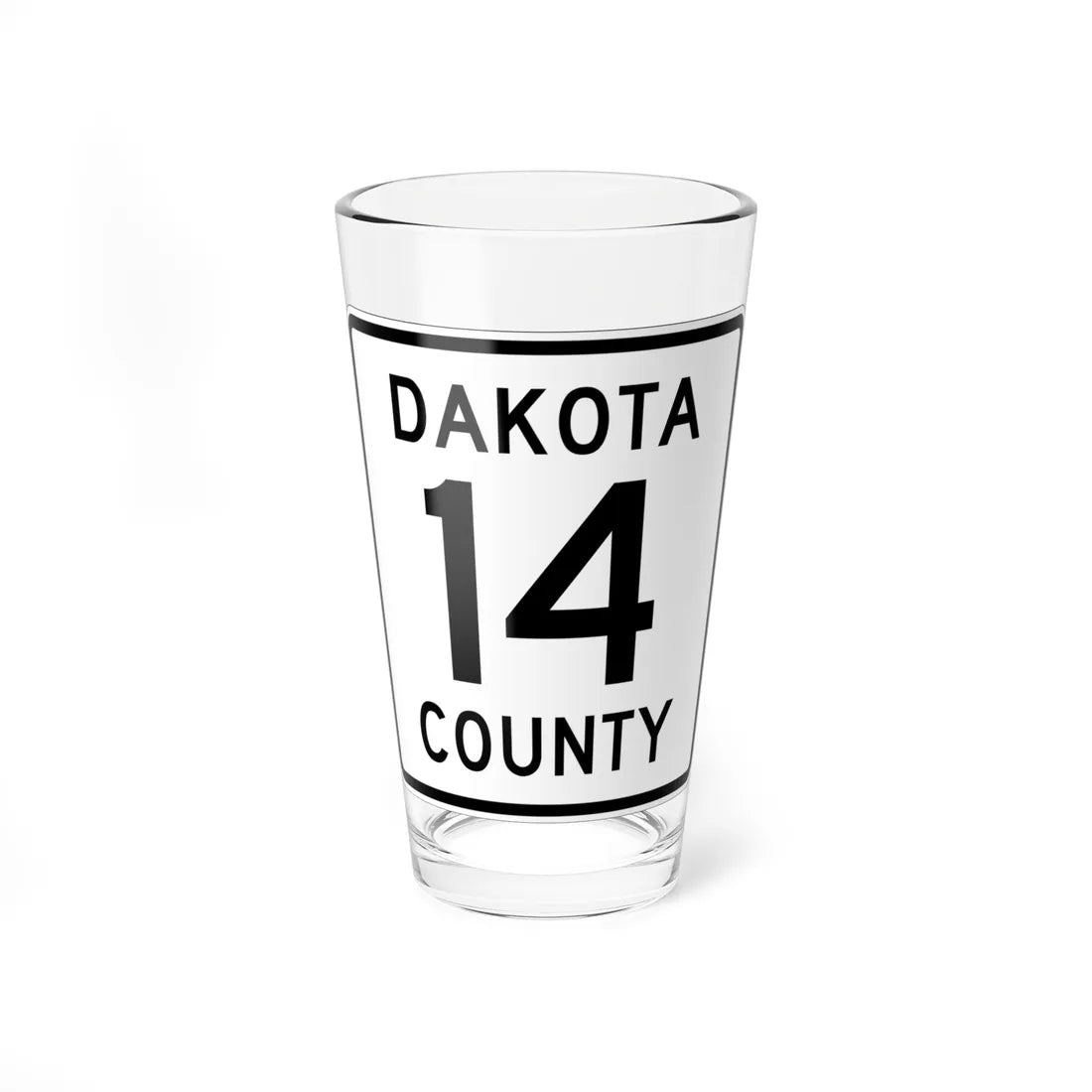 Dakota County Route 14 (Minnesota) (Road Sign) Pint Glass 16oz 16oz - Go Mug Yourself