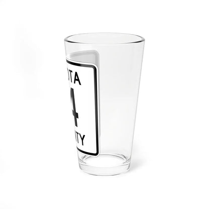 Dakota County Route 14 (Minnesota) (Road Sign) Pint Glass 16oz - Go Mug Yourself