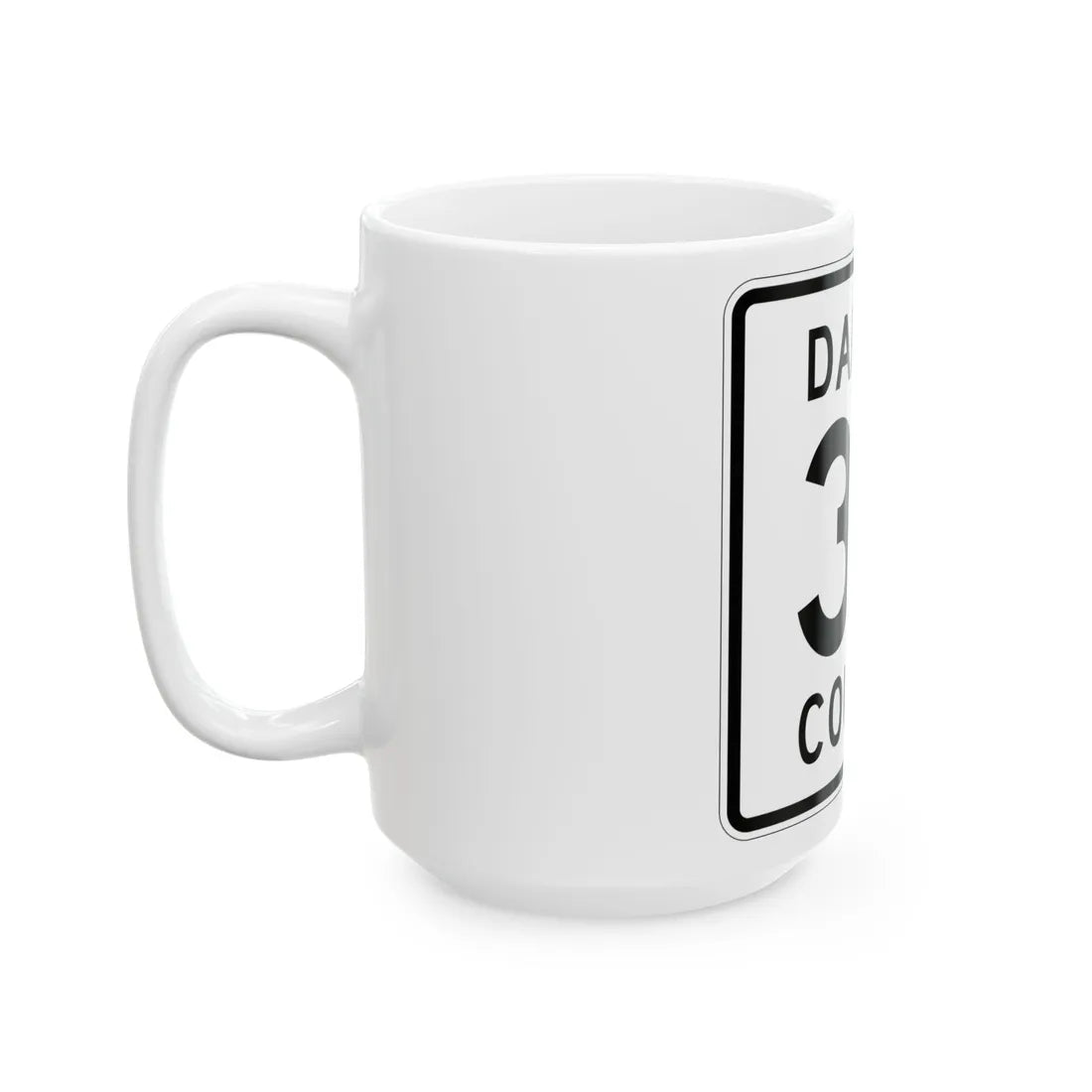 Dakota County Route 38 (Minnesota) (Road Sign) White Coffee Mug - Go Mug Yourself