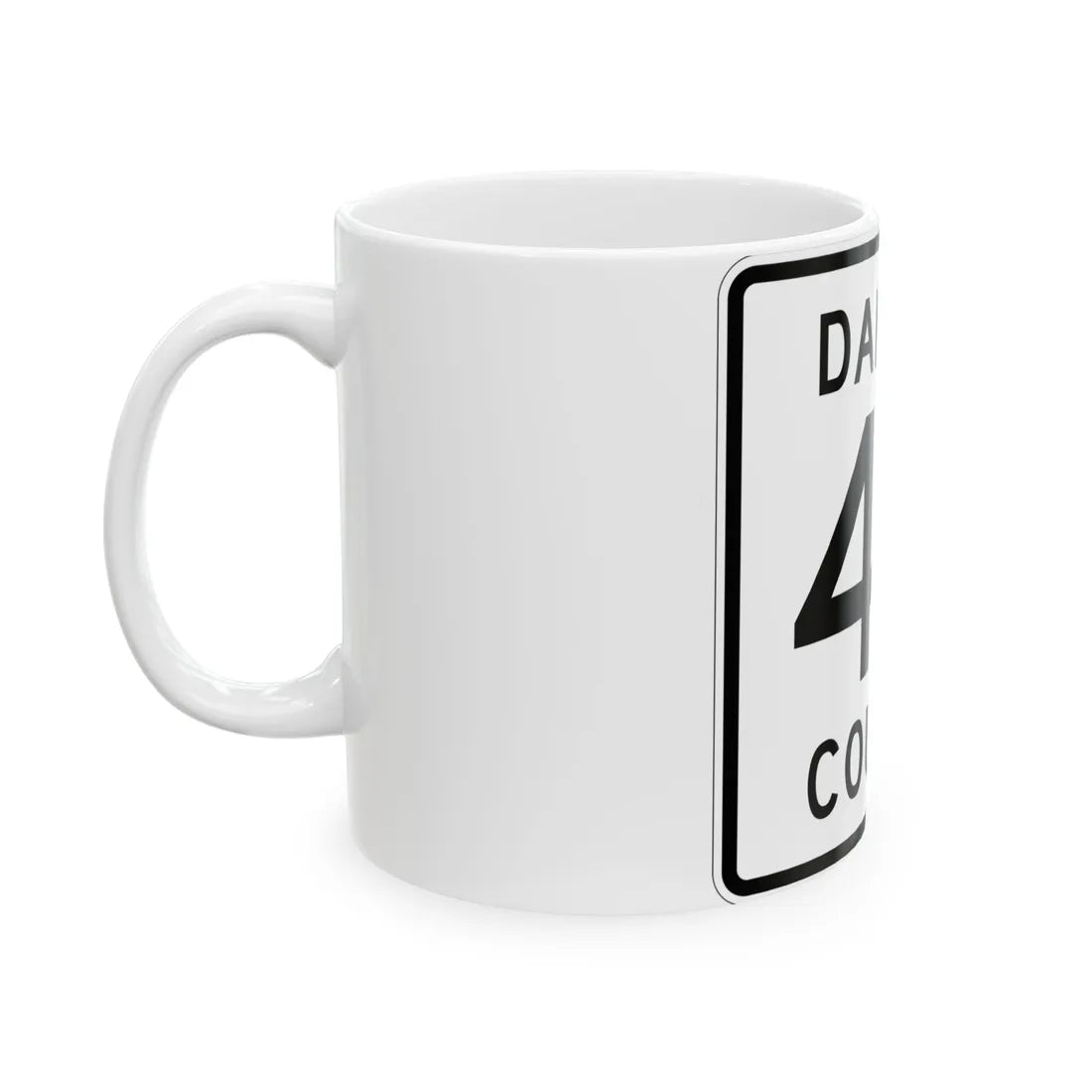 Dakota County Route 43 MN (Minnesota) (Road Sign) White Coffee Mug - Go Mug Yourself