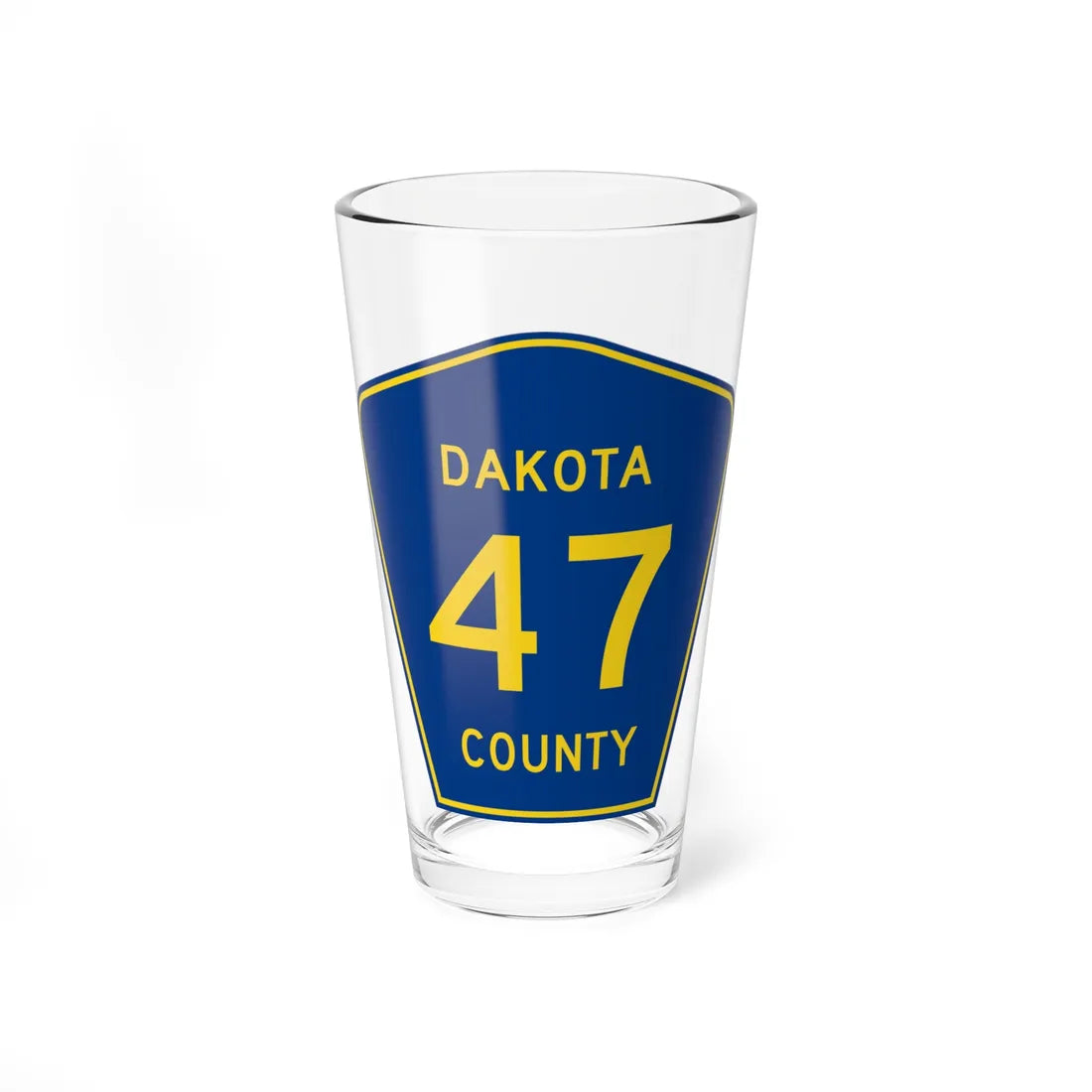 Dakota County Route 47 (Minnesota) (Road Sign) Pint Glass 16oz 16oz - Go Mug Yourself