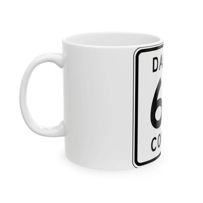 Dakota County Route 60 MN (Minnesota) (Road Sign) White Coffee Mug - Go Mug Yourself