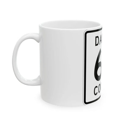 Dakota County Route 63 (Minnesota) (Road Sign) White Coffee Mug - Go Mug Yourself