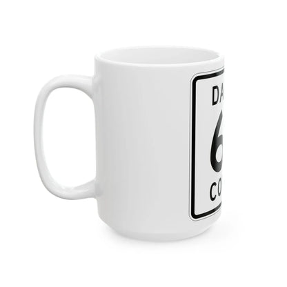 Dakota County Route 63 (Minnesota) (Road Sign) White Coffee Mug - Go Mug Yourself