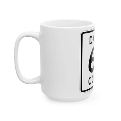 Dakota County Route 68 (Minnesota) (Road Sign) White Coffee Mug - Go Mug Yourself