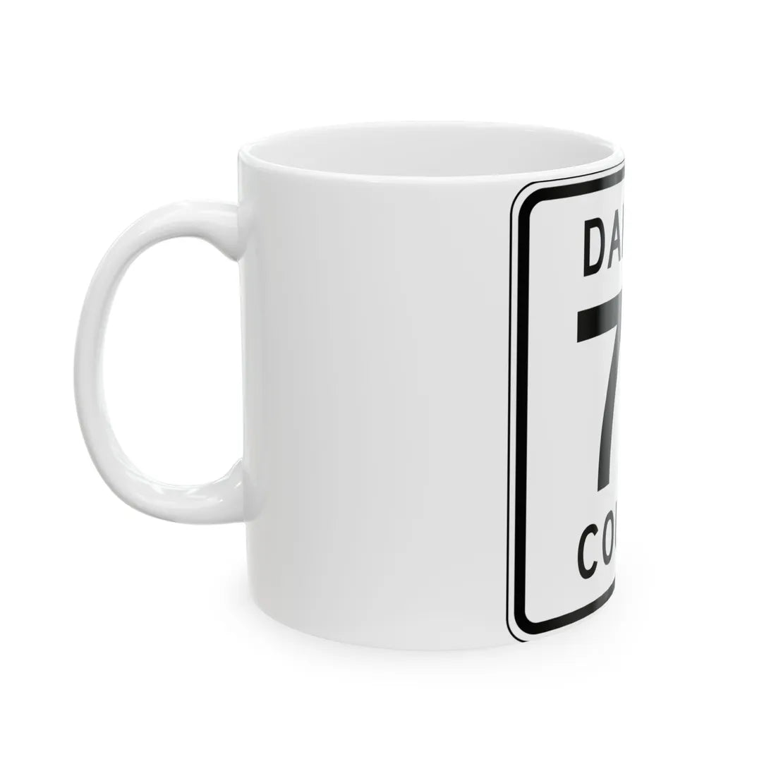 Dakota County Route 70 MN (Minnesota) (Road Sign) White Coffee Mug - Go Mug Yourself