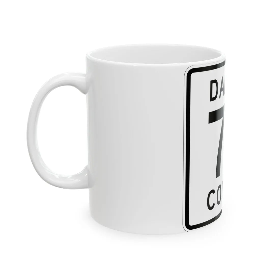 Dakota County Route 73 (Minnesota) (Road Sign) White Coffee Mug - Go Mug Yourself