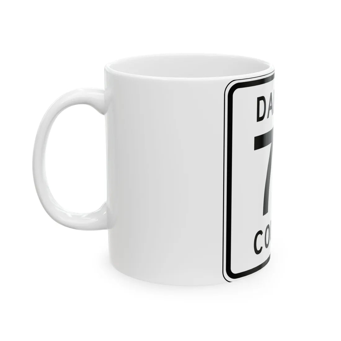 Dakota County Route 74 MN (Minnesota) (Road Sign) White Coffee Mug - Go Mug Yourself