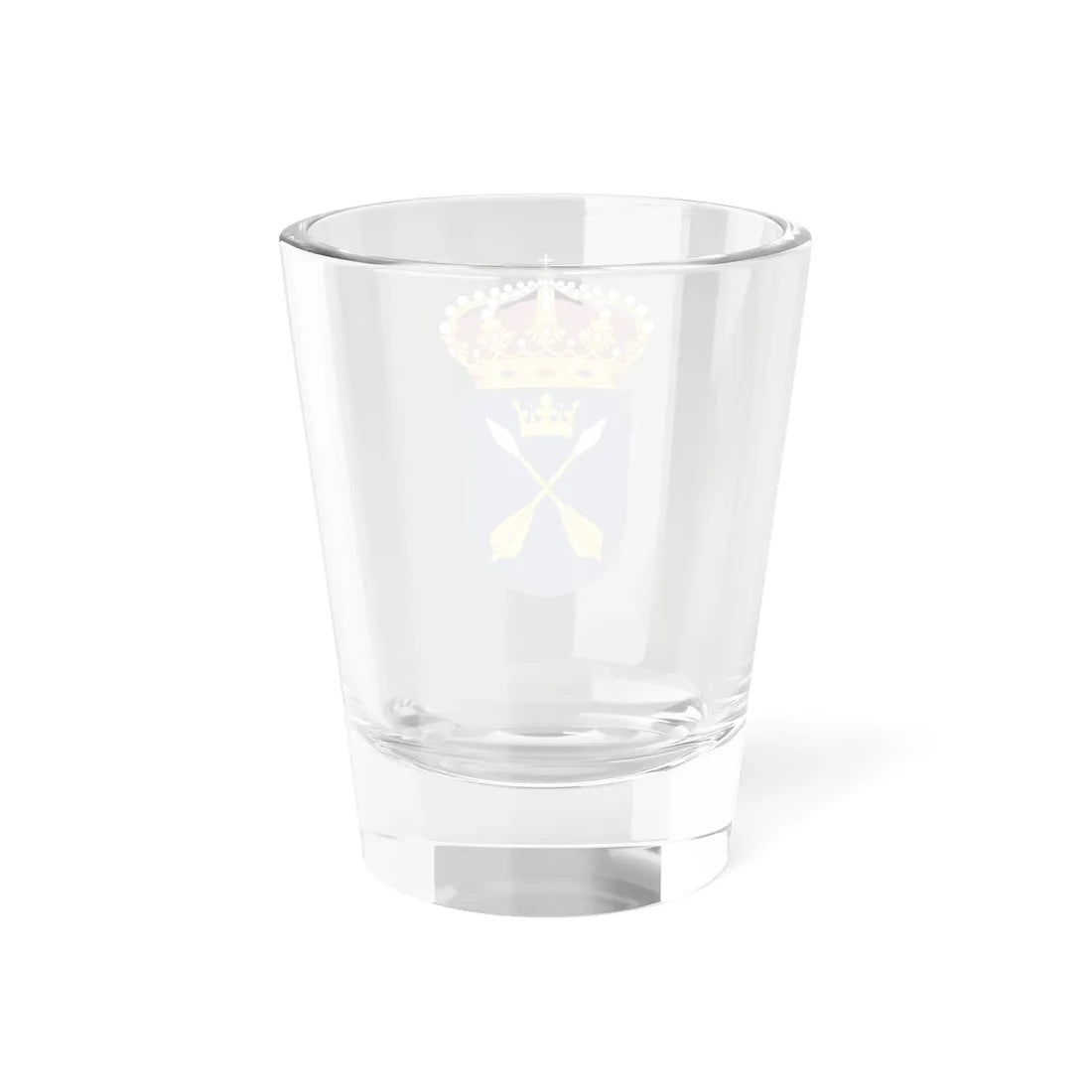 Dalarna vapen med kunglig krona (Sweden) (Coat of Arms) Shot Glass 1.5oz - Go Mug Yourself