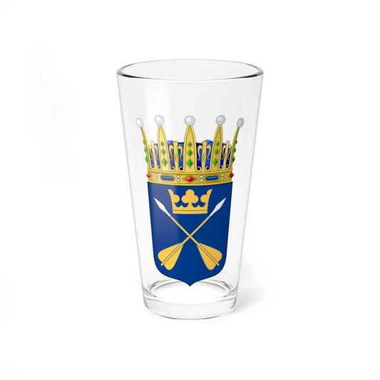 Dalarnas vapen crowned (Sweden) (Coat of Arms) Pint Glass 16oz 16oz - Go Mug Yourself