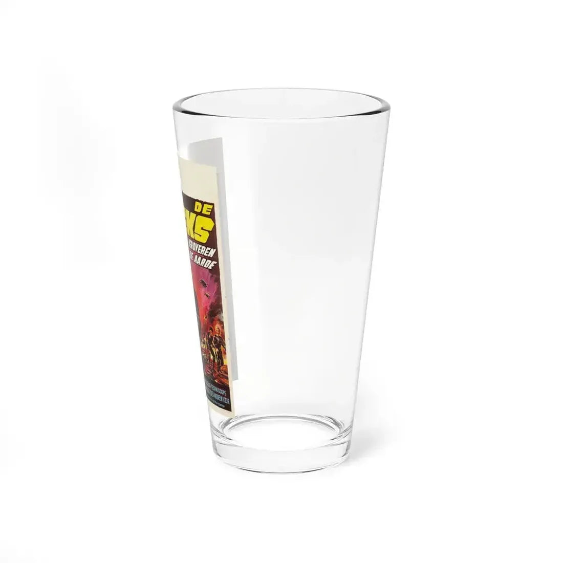 DALEKS INVASION EARTH (BELGIAN) 1966 Movie Poster - Pint Glass 16oz - Go Mug Yourself