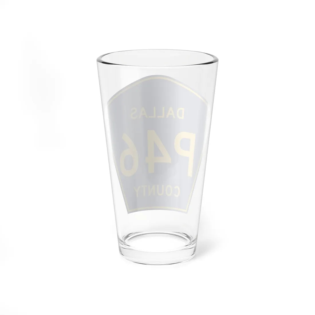 Dallas County Route P46 IA (Iowa) (Road Sign) Pint Glass 16oz - Go Mug Yourself