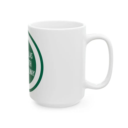 Dallas North Tollway (Texas) (Road Sign) White Coffee Mug - Go Mug Yourself