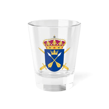 Dalregementsgruppen vapen (Sweden) (Coat of Arms) Shot Glass 1.5oz 1.5oz - Go Mug Yourself