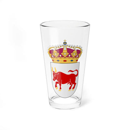 Dalsland vapen med kunglig krona (Sweden) (Coat of Arms) Pint Glass 16oz 16oz - Go Mug Yourself