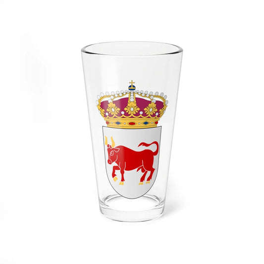 Dalsland vapen med kunglig krona (Sweden) (Coat of Arms) Pint Glass 16oz 16oz - Go Mug Yourself