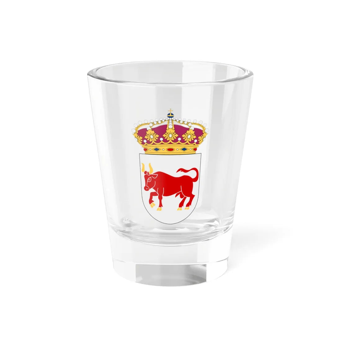 Dalsland vapen med kunglig krona (Sweden) (Coat of Arms) Shot Glass 1.5oz 1.5oz - Go Mug Yourself