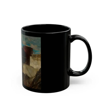 Dam Building, United Engineers & Constructors Inc., advertisement - Black Coffee Mug - Go Mug Yourself
