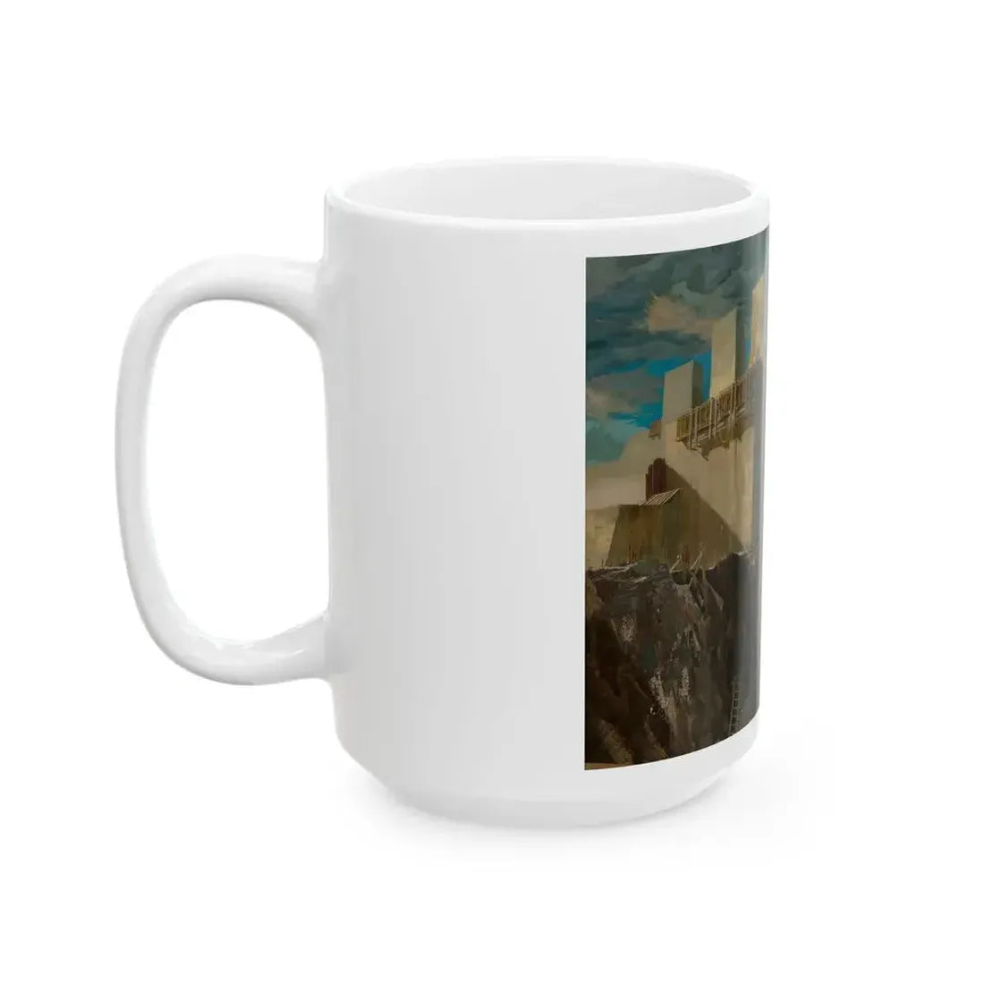 Dam Building, United Engineers & Constructors Inc., advertisement - White Coffee Mug - Go Mug Yourself
