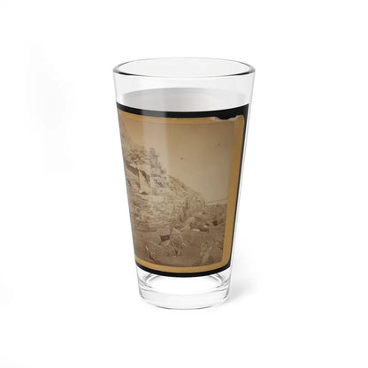 Damage To Exterior Wall Of Fort Sumter From Bombardment, Charleston, South Carolina (U.S. Civil War) Pint Glass 16oz-Go Mug Yourself