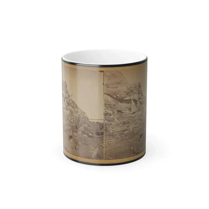 Damage to Exterior Wall of Fort Sumter From Bombardment, Charleston, South Carolina (U.S. Civil War) Color Changing Coffee Mug 11oz Default Title 11oz - Go Mug Yourself