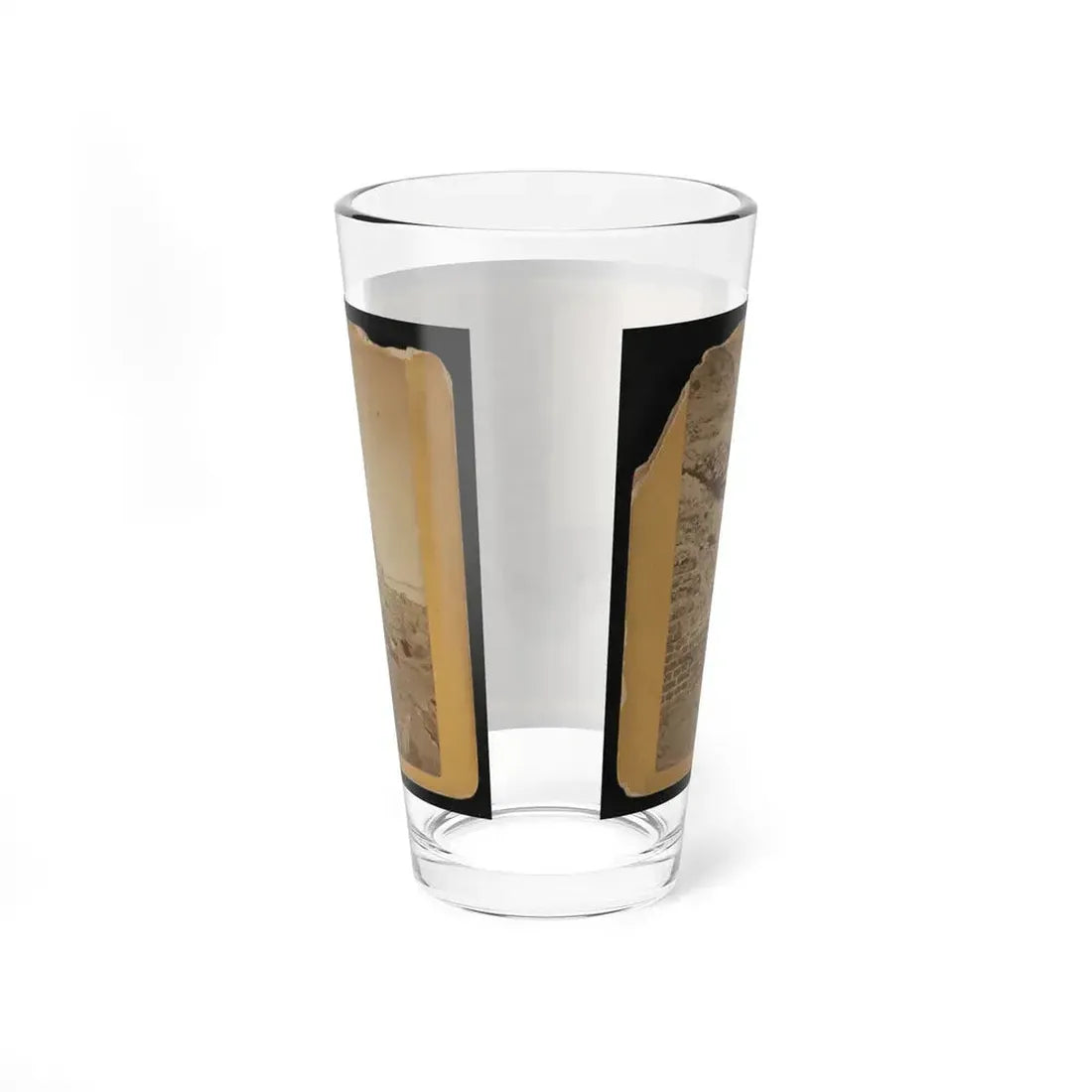 Damage To Exterior Wall Of Fort Sumter From Bombardment, Charleston, South Carolina (U.S. Civil War) Pint Glass 16oz - Go Mug Yourself