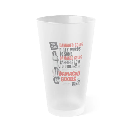 DAMAGED GOODS 1961 Movie Poster - Frosted Pint Glass 16oz-Go Mug Yourself