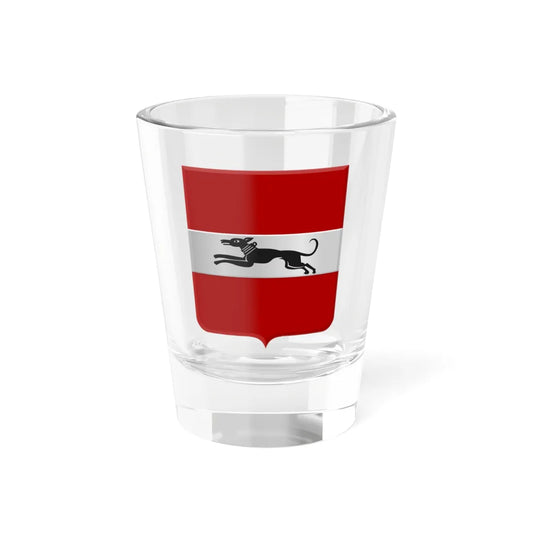 Damme wapen (Belgium) (Coat of Arms) Shot Glass 1.5oz 1.5oz - Go Mug Yourself