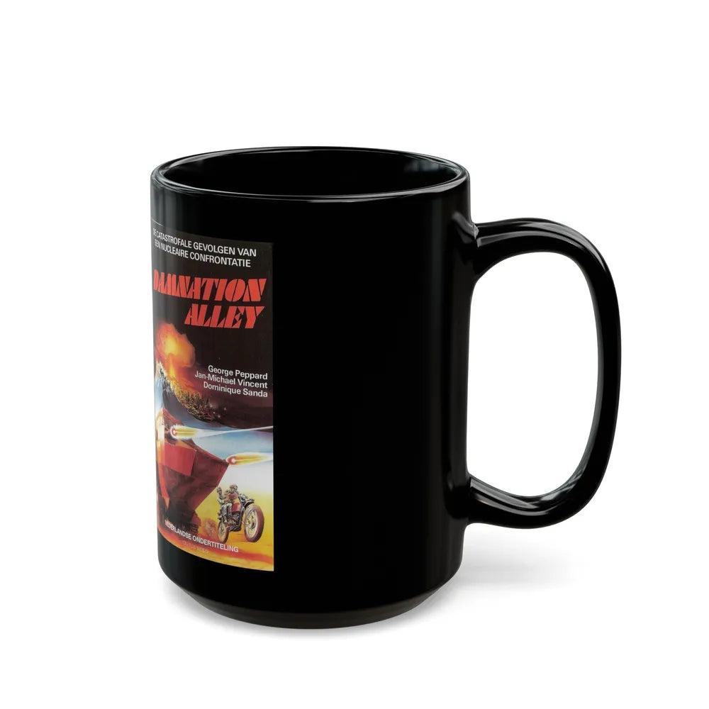 DAMNATION ALLEY (VHS COVER) - Black Coffee Mug-Go Mug Yourself