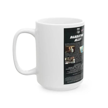 DAMNATION ALLEY (VHS COVER) - White Coffee Mug - Go Mug Yourself