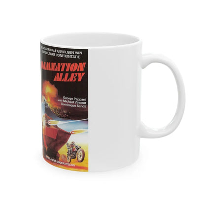 DAMNATION ALLEY (VHS COVER) - White Coffee Mug-Go Mug Yourself