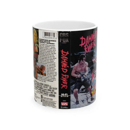 DAMNED RIVER (VHS COVER) - White Coffee Mug-11oz-Go Mug Yourself