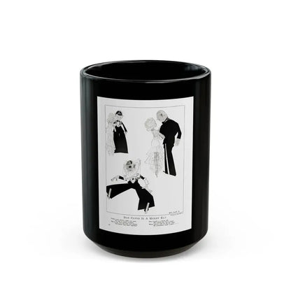 Dan Cupid Is A Merry Elf, Smart Set Magazine, February 1930 - Black Coffee Mug 15oz - Go Mug Yourself