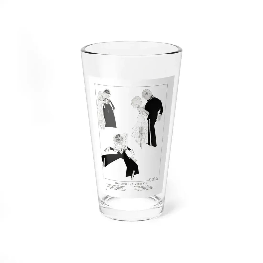 Dan Cupid Is A Merry Elf, Smart Set Magazine, February 1930 - Pint Glass 16oz 16oz - Go Mug Yourself