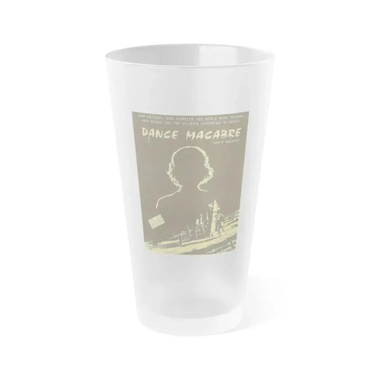 DANCE MACABRE 1986 Movie Poster - Frosted Pint Glass 16oz Default Title - Go Mug Yourself