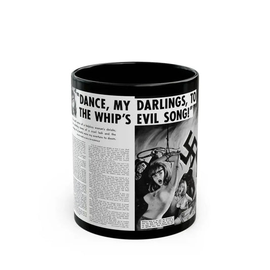 Dance, My Darlings, To The Whip's Evi Song, Man's Book, February 1973 - Black Coffee Mug 11oz - Go Mug Yourself