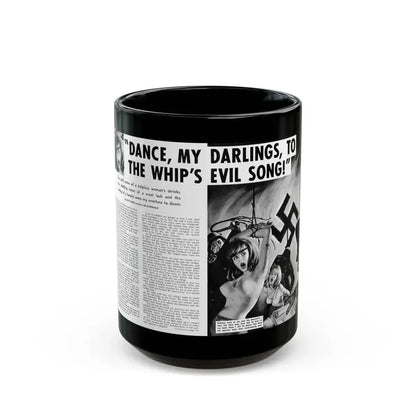 Dance, My Darlings, To The Whip's Evi Song, Man's Book, February 1973 - Black Coffee Mug 15oz - Go Mug Yourself
