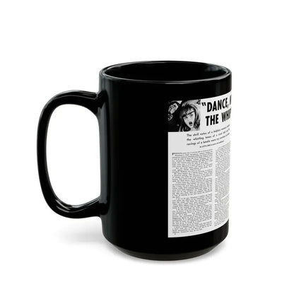 Dance, My Darlings, To The Whip's Evi Song, Man's Book, February 1973 - Black Coffee Mug - Go Mug Yourself