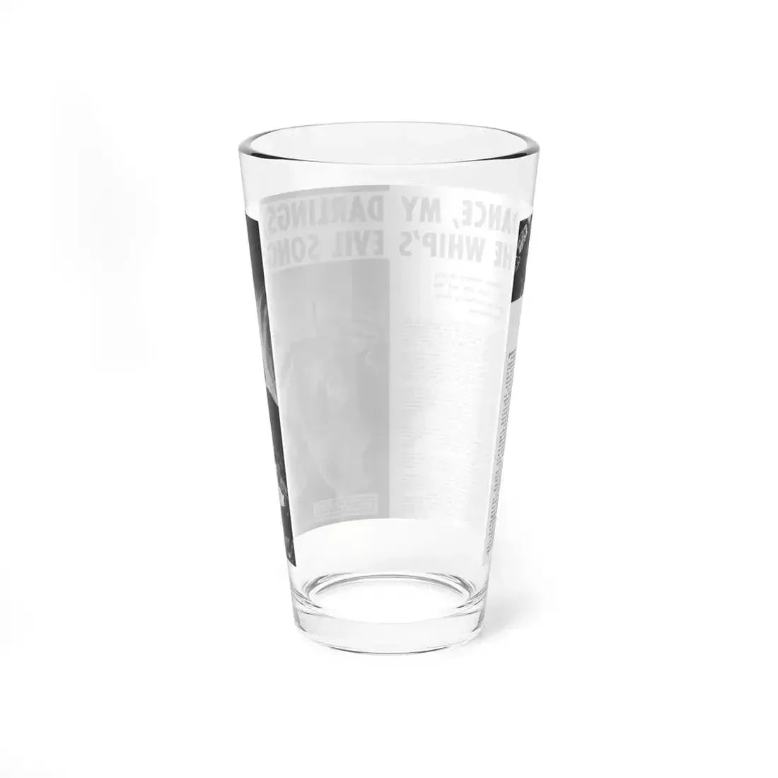 Dance, My Darlings, To The Whip's Evi Song, Man's Book, February 1973 - Pint Glass 16oz - Go Mug Yourself