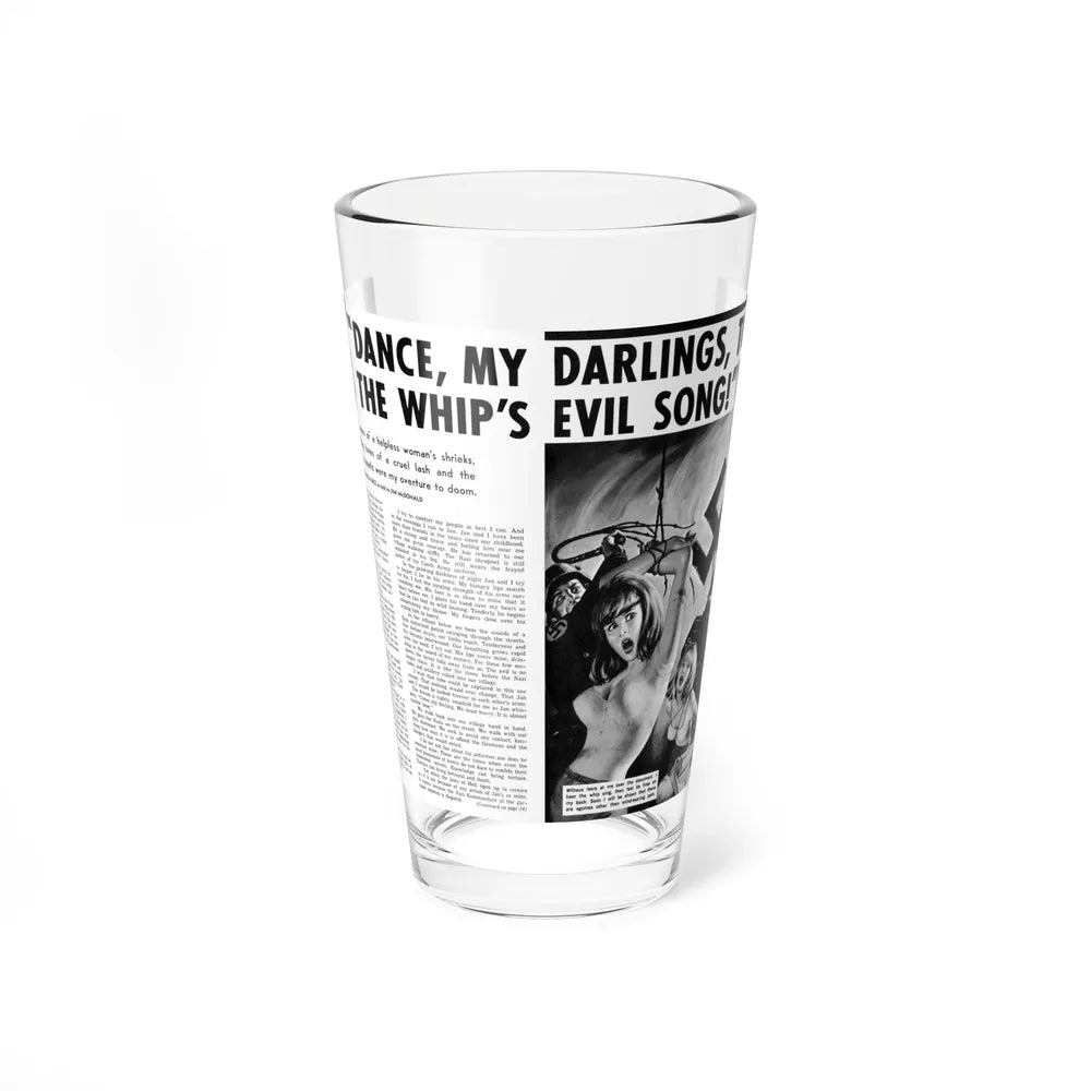 Dance, My Darlings, To The Whip's Evi Song, Man's Book, February 1973 - Pint Glass 16oz-16oz-Go Mug Yourself