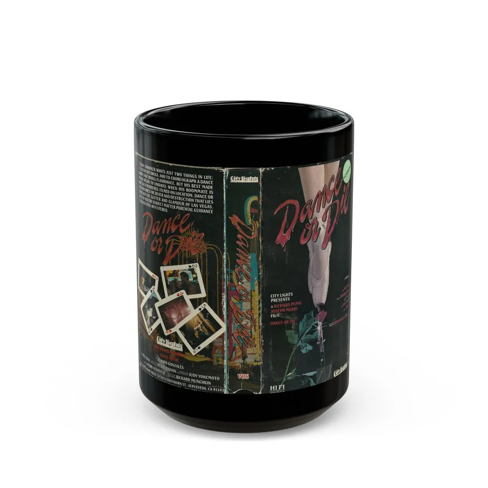 DANCE OR DIE (VHS COVER) - Black Coffee Mug-15oz-Go Mug Yourself