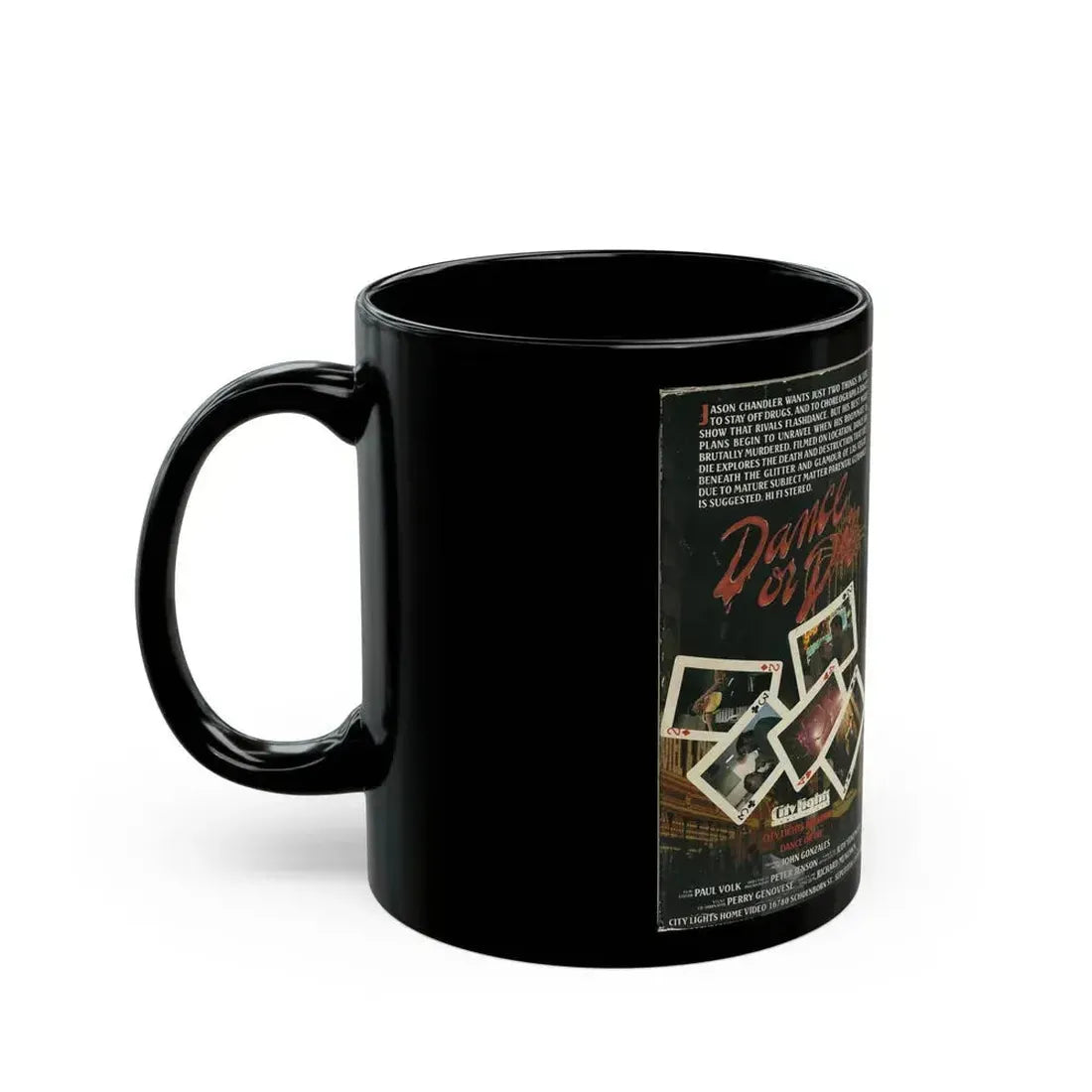 DANCE OR DIE (VHS COVER) - Black Coffee Mug - Go Mug Yourself