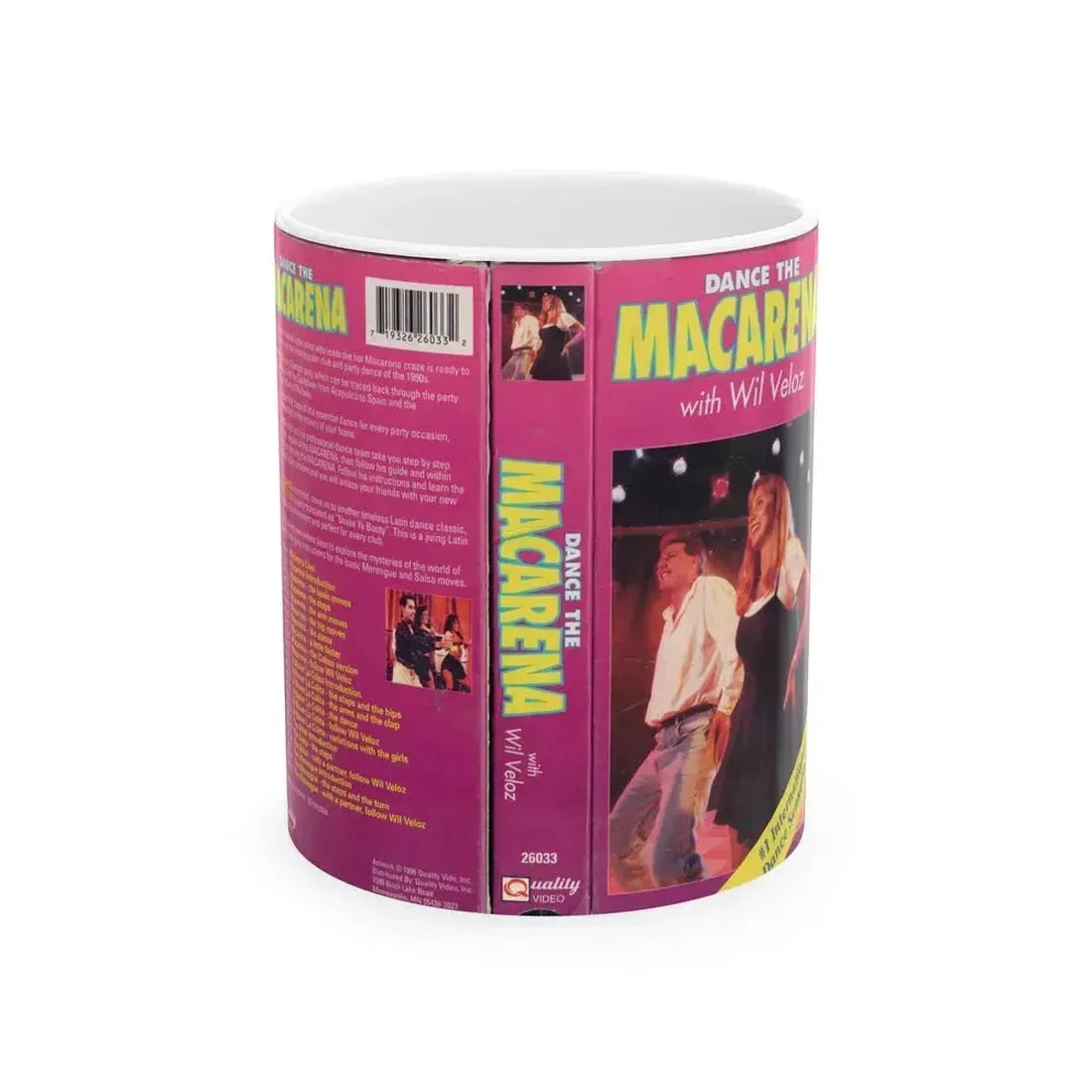 DANCE THE MACARENA (VHS COVER) - White Coffee Mug 11oz - Go Mug Yourself