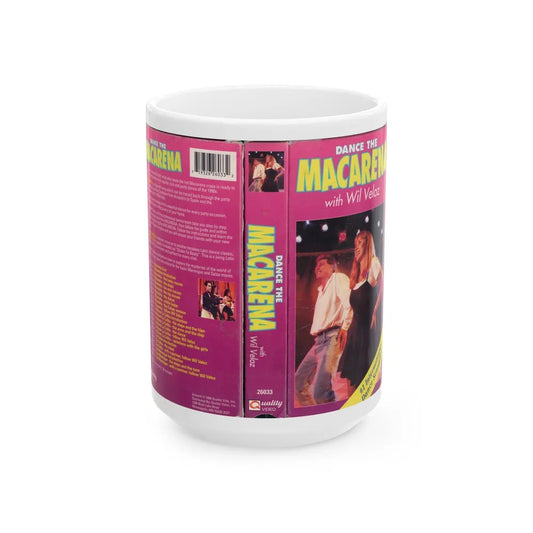 DANCE THE MACARENA (VHS COVER) - White Coffee Mug-15oz-Go Mug Yourself