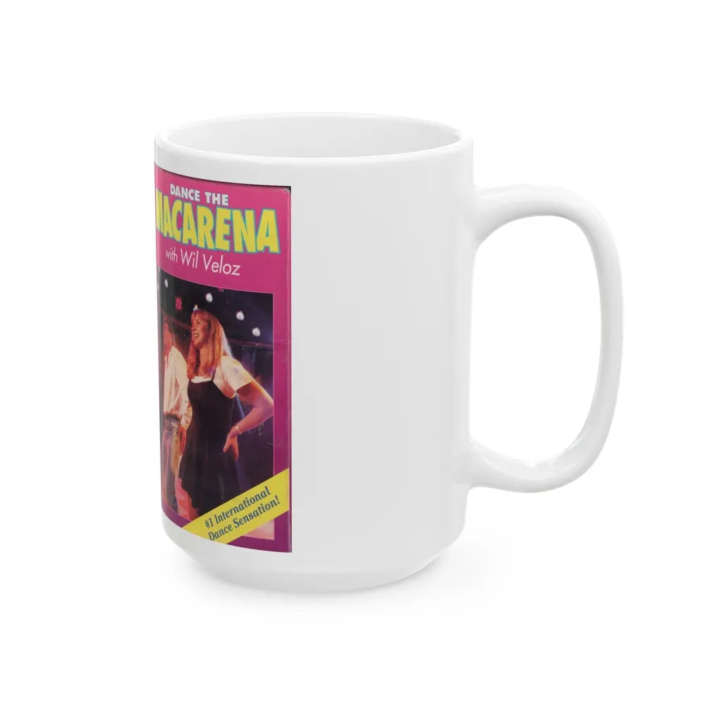 DANCE THE MACARENA (VHS COVER) - White Coffee Mug-Go Mug Yourself