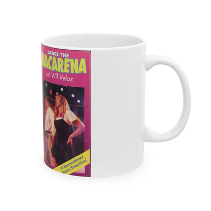 DANCE THE MACARENA (VHS COVER) - White Coffee Mug-Go Mug Yourself